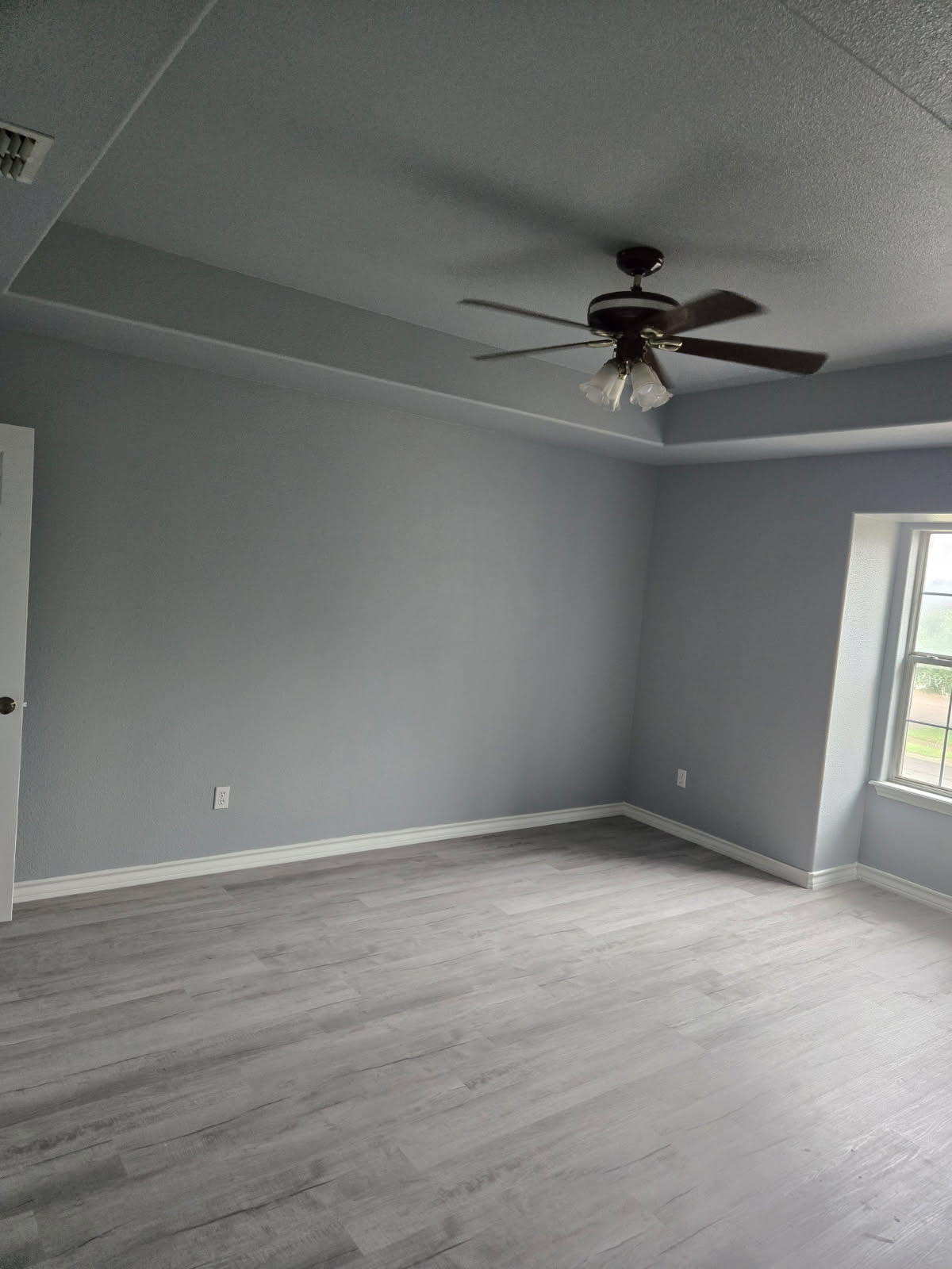 New flooring & paint, bedroom