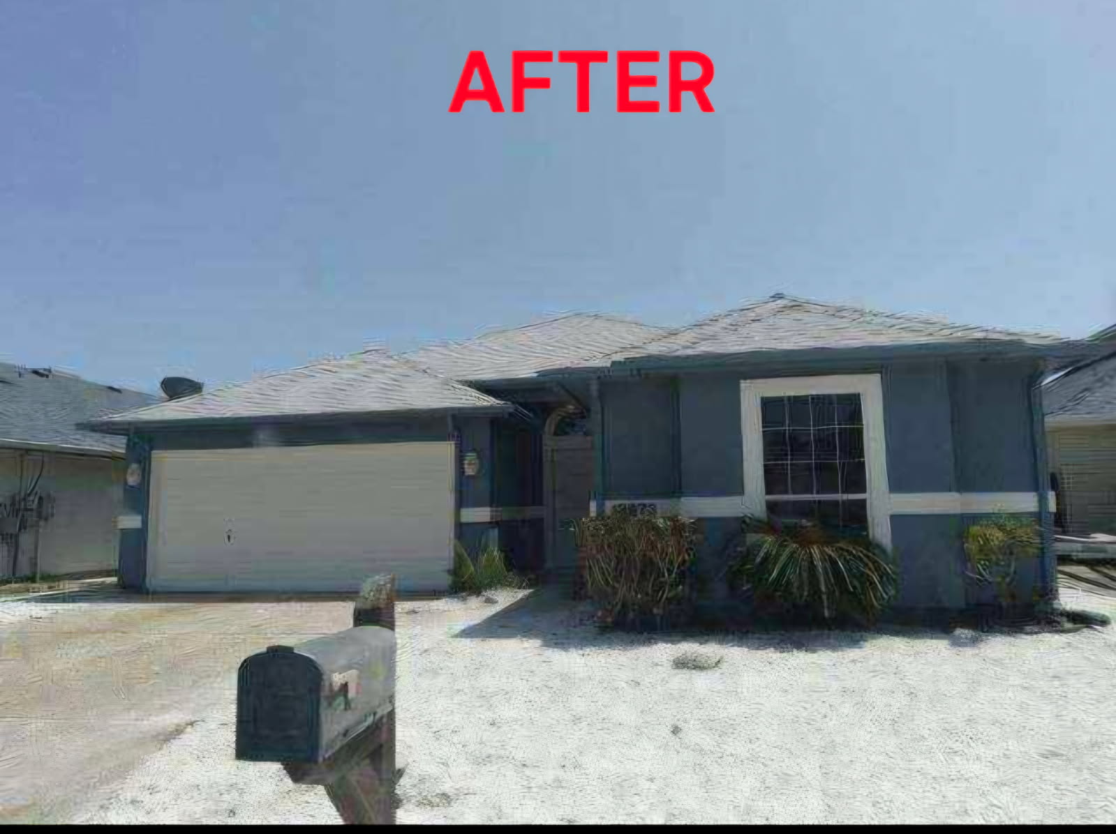 After — fresh exterior repaint