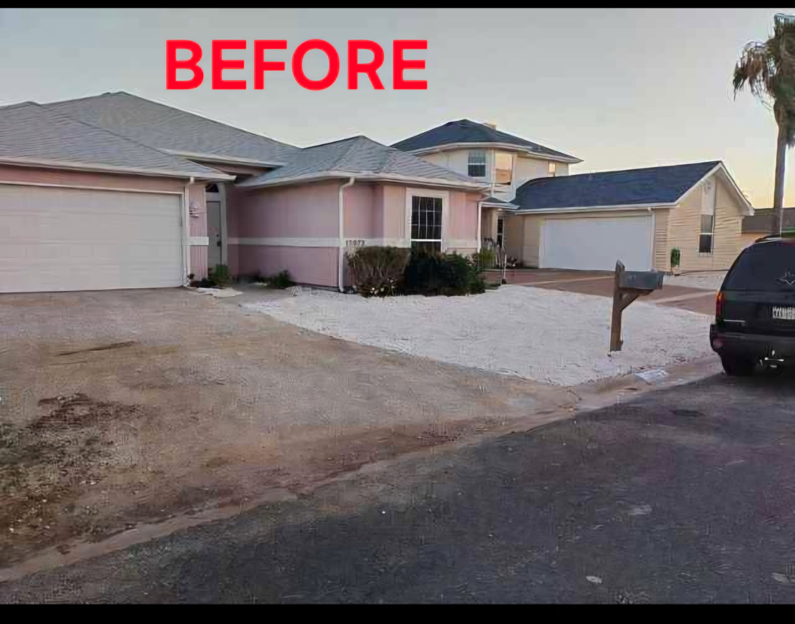 Before — faded exterior