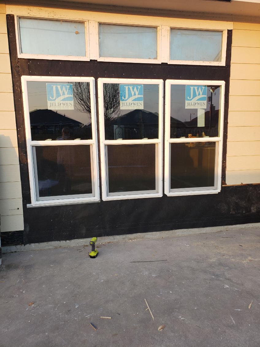 New windows set & sealed