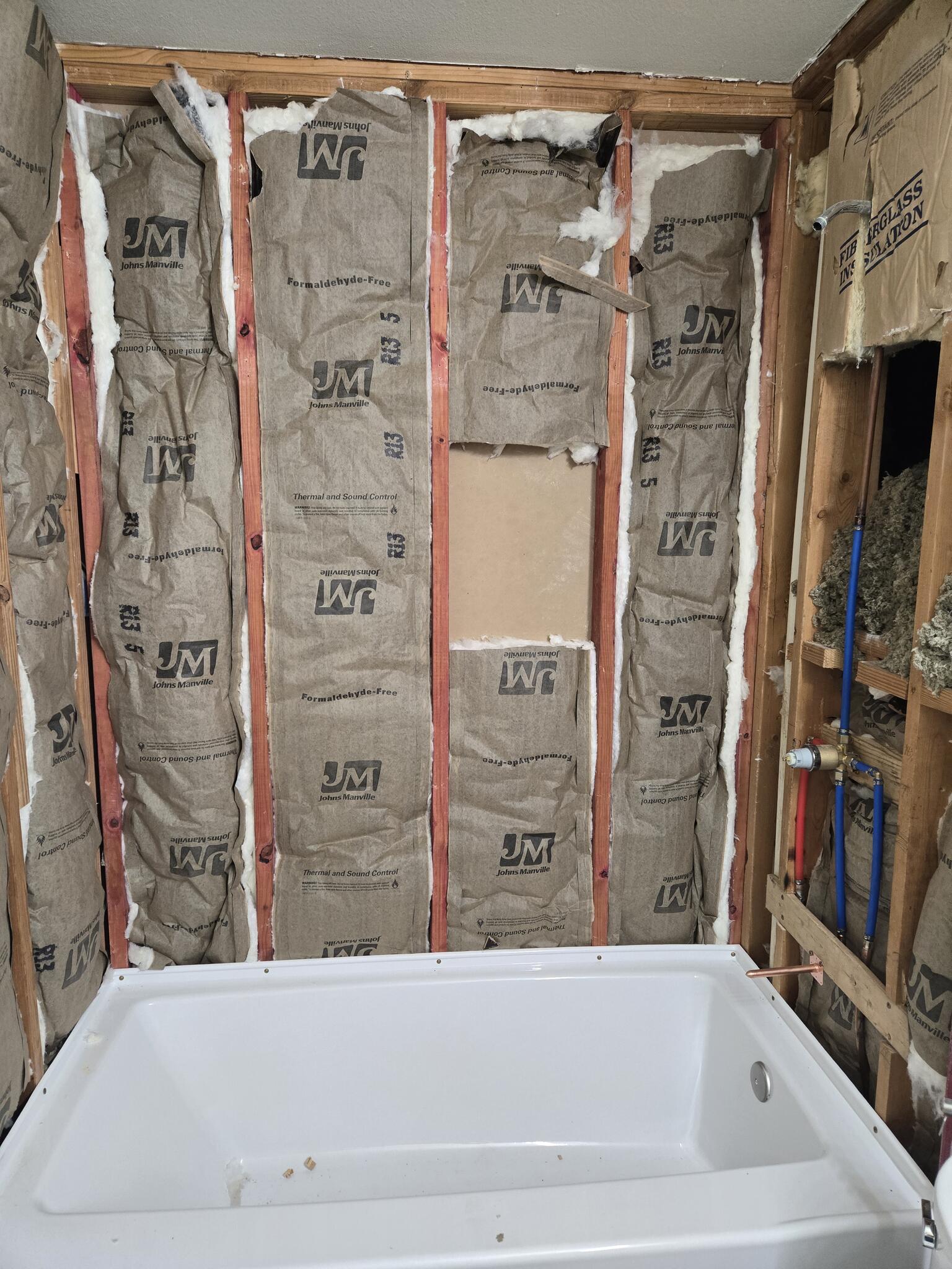 New tub & rough-in