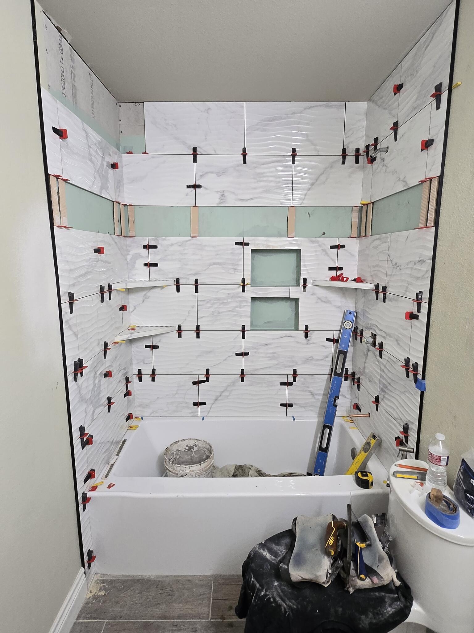 Custom tile install